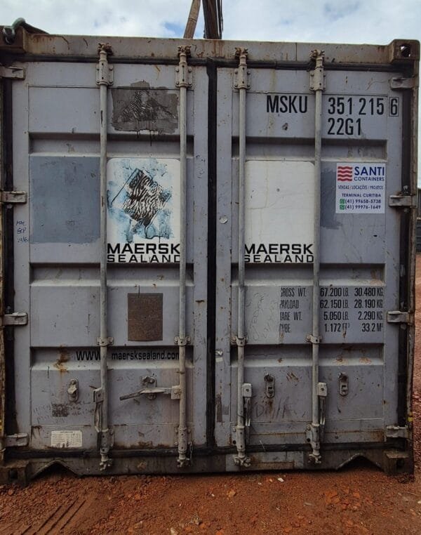 Container 20 Pés Dry (6 metros)MSKU351215-6