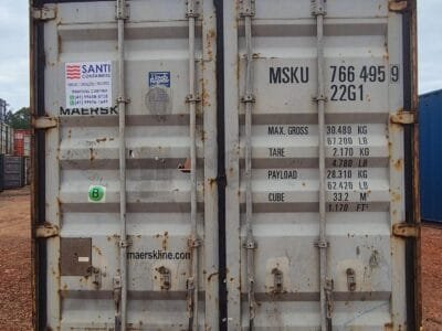 Container 20 Pés Dry (6 metros)MSKU766495-9