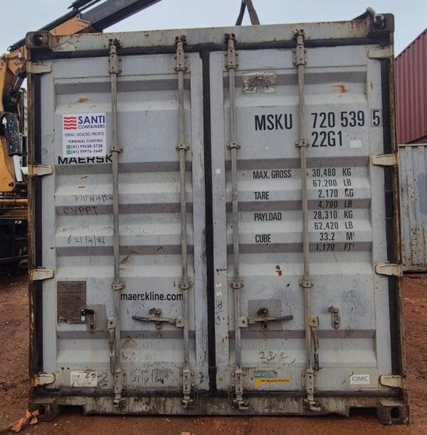 Container 20 Pés Dry (6 METROS) MSKU720539-5