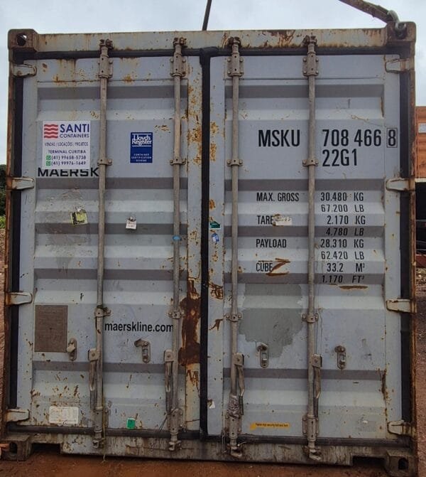Container 20 Pés Dry (6 metros)MSKU708466-8