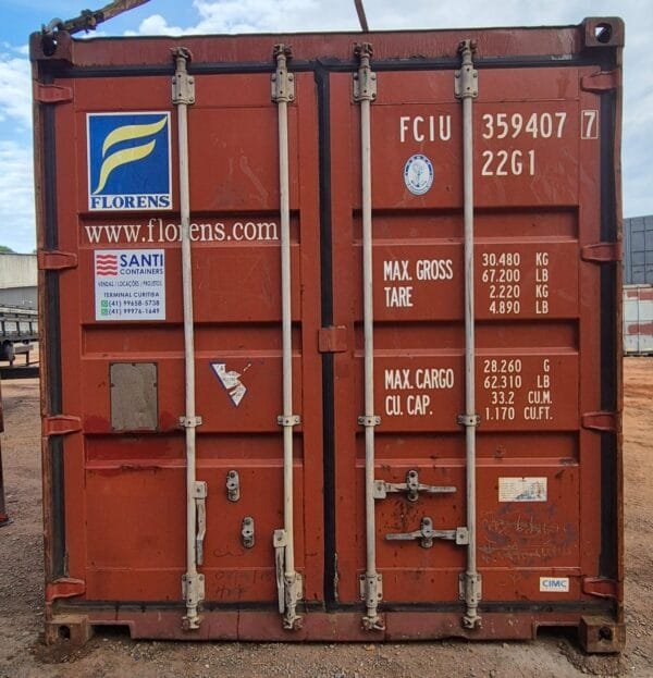 Container 20 Pés Dry (6 metros)FCIU359407-7