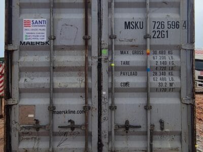Container 20 Pés Dry (6 metros) MSKU726596-4