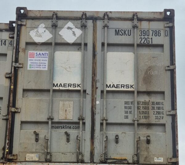Container 20 Pés Dry (6 metros) MSKU390786-0